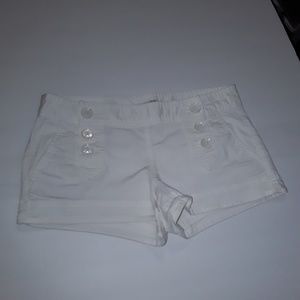 Express white sailor shorts size 2